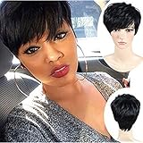 ATOZWIG Short Wigs for Black Women Female Cut Wig Heat Resistant Synthetic Wigs for Black Women