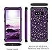 Casetego Compatible with Galaxy Note 8 Case,Glitter Sparkle Bling Three Layer Heavy Duty Hybrid Sturdy Shockproof Protective Cover Case for Samsung Galaxy Note 8,Shiny Purple