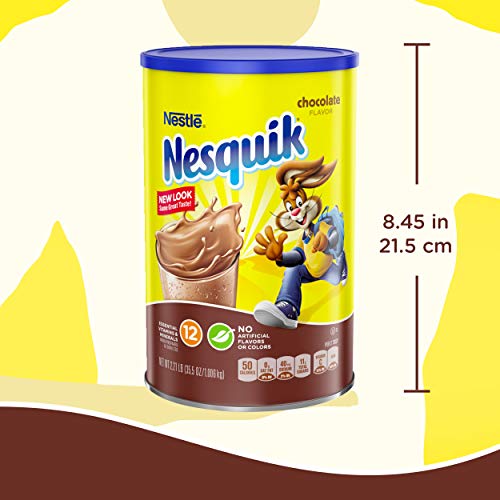 NESQUIK Chocolate Cocoa Powder, 2.21 Lb. Canister | Chocolate Milk Powder - Thumbnail 6
