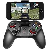 Smartphone Game Controller Compatible with iPhone,Wireless Gamepad fit iOS Android Phone iPad Tablet Devices (Black)