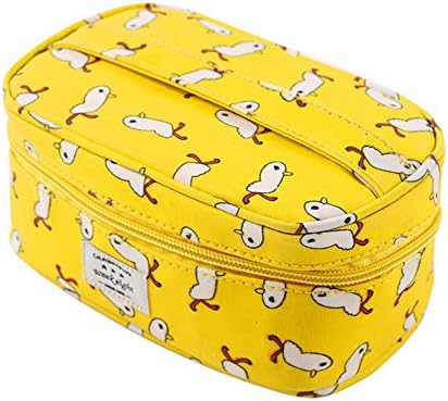 TooPhoto Bathroom Toilet Cosmetic Pencil Jewelry Pill Packing Organizer Bag Box Yellow