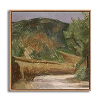 Framed Canvas Wall Art Metaphysical Still Life with Triangle by Giorgio Mordian Canvas Prints Home Artwork Decoration for Living Room,Bedroom - 16x16 inches