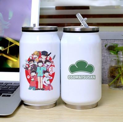Double Wall Insulated Stainless Steel Water Bottle Cans for Anime Osomatsu-san Specials Matsuno Ichimatsu Cos Gift 300ML
