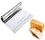 New Professional Stainless Steel Pizza Dough Scraper Cutter Kitchen Flour Pastry Cake Tool Scale 6 x 4 inch, Silver