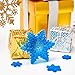 Boao 2 Pieces Snowflake Silicone Mold Christmas Snowflake Chocolate Candy Fondant Mold Silicone Baking Dessert Mold for Cake Cupcake Decoration DIY Polymer Clay Crafting Project
