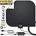 [2019 Upgraded] HDTV Antenna,Indoor Digital TV Antenna Amplified 140 Miles Range Support 4K 1080P Free HD VHF Uhf & All Older TV's Digital Antenna with Amplifier Signal Booster,17ft Coax Cable