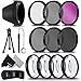 PRO 67MM Lens Filters Kit (UV FLD CPL) + 67mm Close Up Macro Filters (+1 +2 +4 +10) + 67mm ND Filter Kit (ND2 ND4 ND8) + 67mm Lens Hood + Xtech Camera Accessories Starter Kit + More