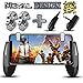 PUBG Fortnite Mobile Game Controller – [New Version] SEMSA Gamepad, L1R1 Sensitive Shoot and Aim Triggers Fire Buttons for iOS Android, Cell Phone Gaming Joystick Accessories, (2 Trigger and Game pad)