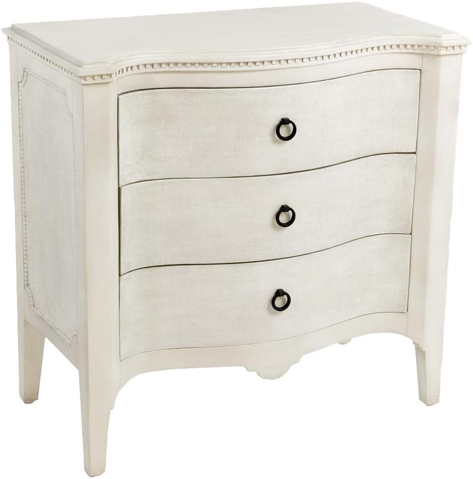 Kathy Kuo Home Saer French Country White Dentil Molding Trim Nightstand Amazon Ca Home Kitchen