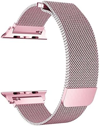 SICCIDEN Watch Band, Milanese Mesh Loop Magnetic Closure Clasp Stainless Steel Replacement iWatch Band for Apple Watch Series 3 Series 2 Series 1