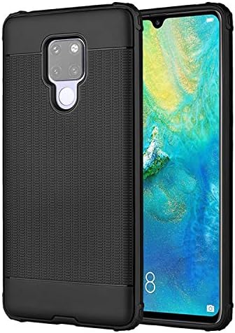 UNIYA Huawei Mate 20 Case, Slim Carbon Fiber TPU Shock Absorption Scratch Proof Anti-Slip Case