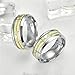 Fashion Dark Luminous ECG Ring Stainless Steel Ring Promise Heartbeat Ring Glowing Jewelry for Men Women