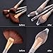 Hotop 100 Pack Makeup Brush Protector Makeup Brushes Pen Guard Expandable Mesh Cover