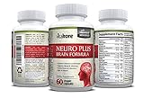 Vitakore Neuro Plus Brain Formula - Best Pure Natural Brain Support Supplement for Memory, Mental Clarity and Focus with Vitamins - 60 DMAE Capsules