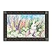 White Bunny Easter Spring Doormat Indoor / Outdoor Bunny MatMates 18