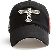Red Canoe Brands B-17 Flying Fortress Cap, Black, White, Red, Large