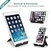 Aibocn Upgraded Multi-Angle Aluminum Stand for Tablets Smartphones and E-Readers Compatible with iPhone iPad Air iPod Samsung Galaxy/Tab HTC Google Nexus LG OnePlus and More, Black