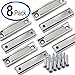 CMS Magnetics Heavy Duty Neodymium Channel Magnets w/Countersunk Holes 45 LB Holding Power Mounting Magnets for Doors, Cabinets, Gun Holders - 8 Pack w/16 Screws Included