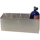 Pit Pal Products 251 Nitrous Oxide Bottle Holder, 4 Bottle Capacity, Floor / Wall Mount, 29.5 x 13 x 7.25 in, Aluminum, Natural, 10 Pound Bottles, Each