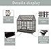 LUCKUP Heavy Duty Dog Cage Strong Metal Kennel and Crate for Medium and Large Dogs, Pet Playpen with Four Wheels,Easy to Install,48 inch,Black ... ...