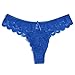 6 Pack Women Thongs Panty Bow Lace Cheeky Thongs Underwear X-Large