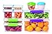 Sistema 20-Piece Food Storage Containers with Lids and Salad Dressing and Condiment Containers, Dishwasher Safe, Color May Vary