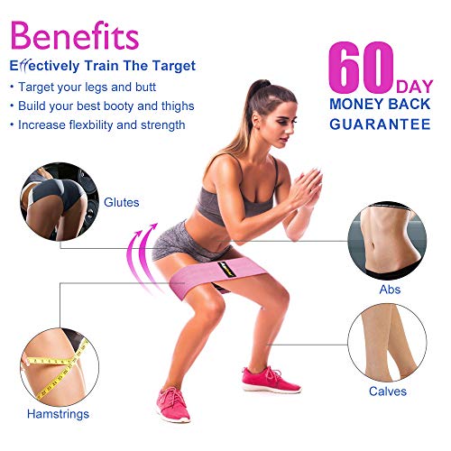 Asgym Resistance Bands for Legs and 