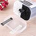 Meilamei 300 Count Cotton Swabs Buds Double Tipped 100% Cotton White and Black Natural Paper Sticks Multipurpose Cleaning Sterile Sticks Makeup Qtips