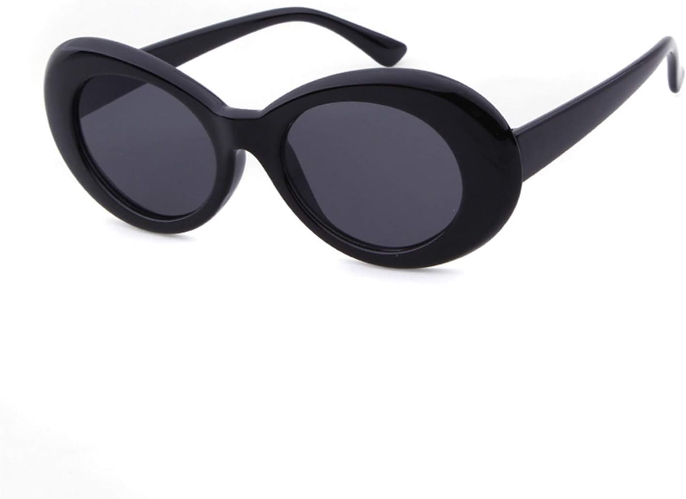 QIFANDI UV400 Clout Goggles Bold Retro Oval Mod Thick Frame Sunglasses