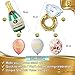 Golden Shop Bachelorette Party Decorations Kit | Bridal Shower Supplies - Bride to Be Sash,Veil, Ring Foil Balloon, Champagne Bottle Foil Balloon, 2 Gold banners,10 Photo Booth Props,12 Latex Balloons