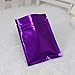 100 Shiny Purple Double-Sided Metallic Foil Mylar Zip Lock Flat Bags Pouches Outer Size 7.5x10cm (3x4