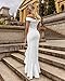 PRETTYGARDE Womens Off Shoulder Flouncing Mermaid Formal Prom Gowns High Low Party Dress White X_Large