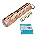 Olight I3E Copper EOS 120 Lumens Keychain LED Flashlight with AAA Battery & LumenTac Battery Organizer