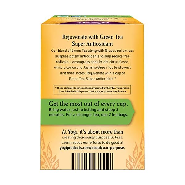 Yogi Tea Green Tea Super Antioxidant (6 Pack) Supports Overall