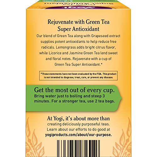 Yogi Tea Green Tea Super Antioxidant (6 Pack) Supports Overall