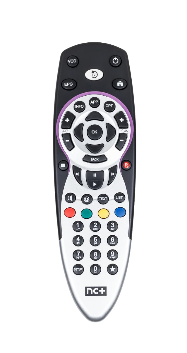 NC Remote Control for nBox, Box+, Recorder, MediaBOX+, UltraBOX+, TurboBOX - 4 Device, 4 Button, 10m Range, Infrared, Alkaline Battery, Set Top Box, Media Player Compatible