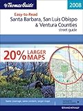 The Thomas Guide 2008 Easy-to-Read Santa Barbara, San Luis Obispo & Ventura Counties street guide by Not Available (2007-08-06) by 