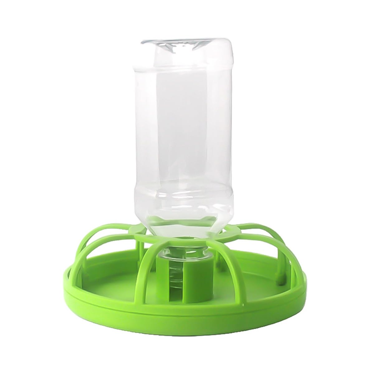 ZONADAH Automatic Reptile Feeder Tortoises Dispenser with Bottle Feeding Dish Reptile Water Drinker Dispenser Feeding Accessories for Lizards Turtle Green