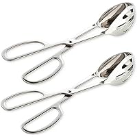 Buffet Tongs, KEBE 2-PACK Stainless Steel Buffet Party Catering Serving Tongs Thickening Food Serving Tongs Salad Tongs…