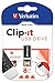 Verbatim 8GB Clip-it USB Flash Drive, Black 43932