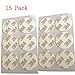 15 Pack Adhesive Replacement Pads for Pop Expanding Phone Stand and Grip, Replacement Adhesive Kit - Adhesives for Cell phone Stand Mount Holder Car Mount (15 Pack)