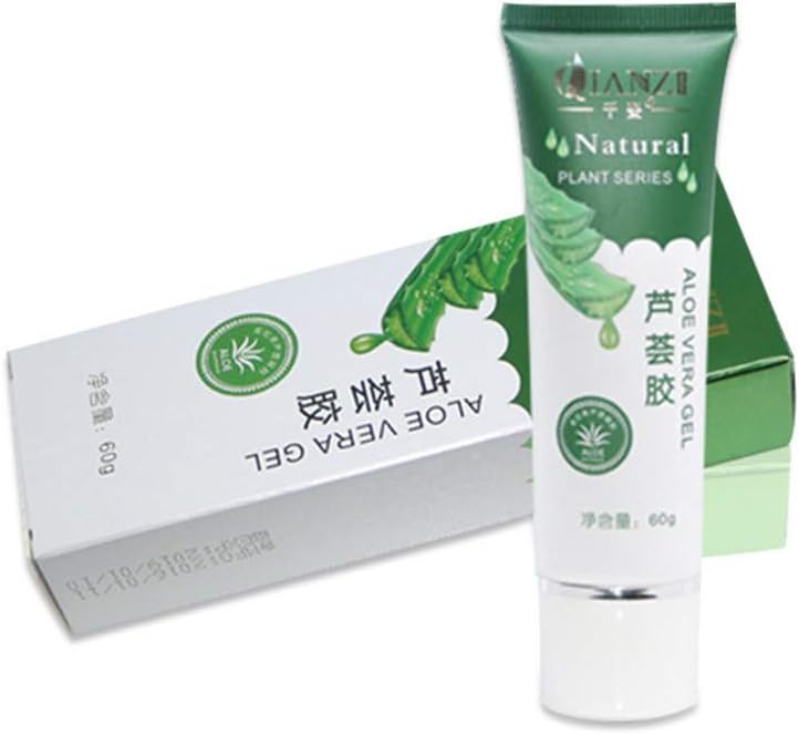 Aloe Vera Gel, Tuuu Nature Soothing Moisture Aloe Vera Gel, 100% Pure Organic Aloe Vera Plant for Skin Care, Suitable for Face, Body and After Sun Dry Skin,Refreshing Oil Control (B)