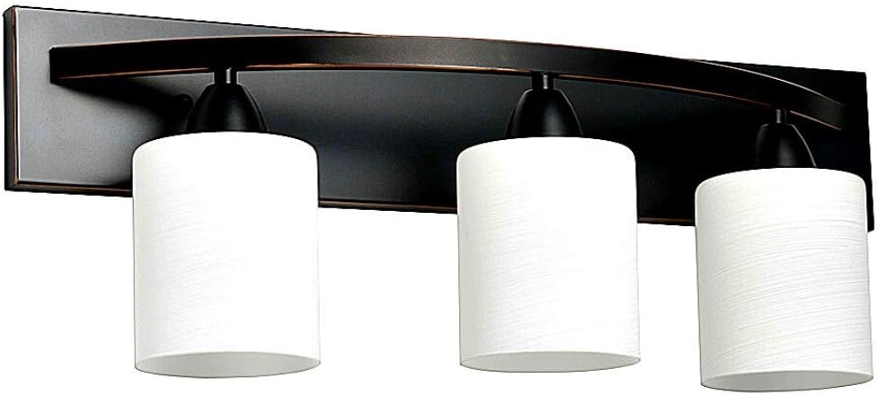 WholesalePlumbing 3 Bulb Vanity Light Fixture Bath Interior Lighting, Oil Rubbed Bronze (Oil Rubbed Bronze) - - 