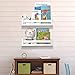 Halcent Floating Shelves Multi-Use Wall Shelf Bookshelf White Wood Display Shelf (2 Pack)