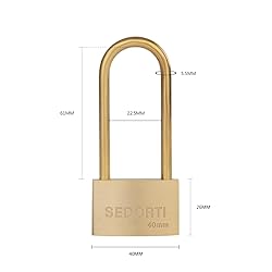 SEDORTI Weather Proof Lock, Solid Brass Padlock