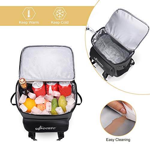 Upeelife Mochila Nevera Isotermica, 30L Grande Mochila Nevera Portatil Impermeable, Bolsa Picnic Termica Prueba de Fugas