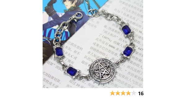 Amazon Com Nguild New Yamasaki Kuroshitsuji Black Butler Ciel Phantomhive Cosplay Bracelet Toys Games