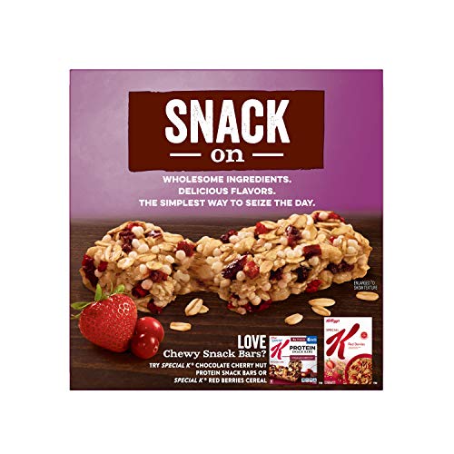 Special K Chewy Snack Bars, Red Berries, with Dried Cranberries, 5.28