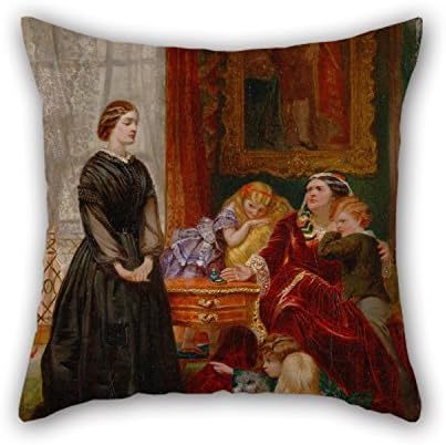 18 X 18 Inches / 45 By 45 Cm Oil Painting Emily Mary Osborn - The Governess Throw Cushion Covers Two Sides Is Fit For Sofa Pub Husband Bedroom Outdoor Drawing Room