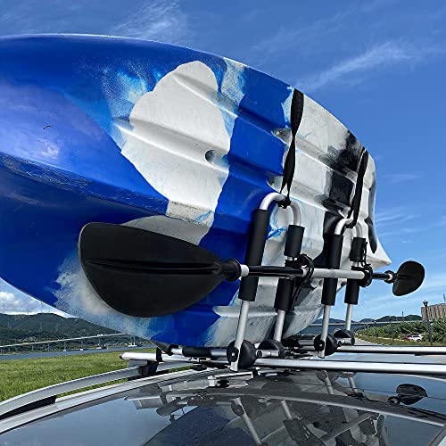 Codinter Kayak Roof Rack, Aluminum Kayak Carrier Folding Canoe Kayak J